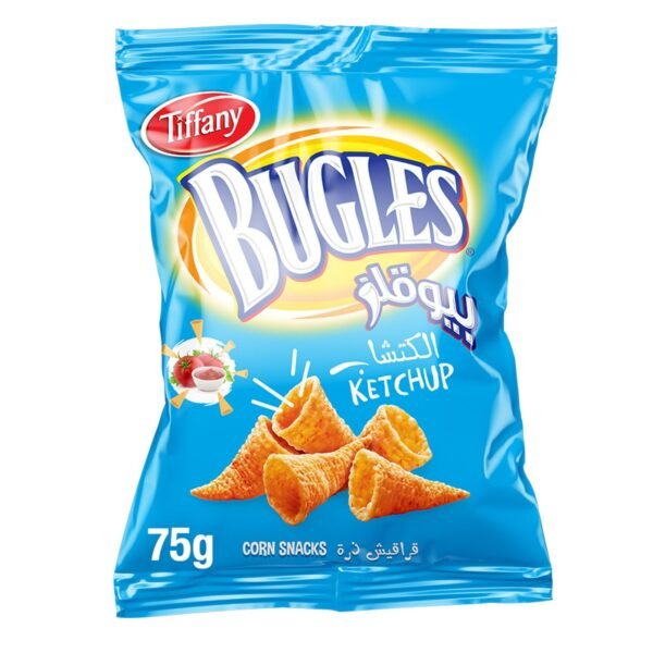 BUGLES  CHIPS PKT  *KETCHUP* 12 X 75 GM
