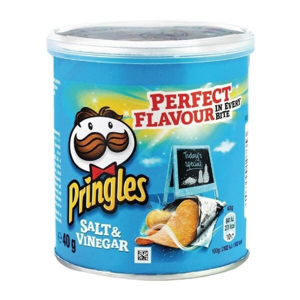 PRINGLES ( SMALL ) BLUE  1 X 12 ** SALT & VINEGAR