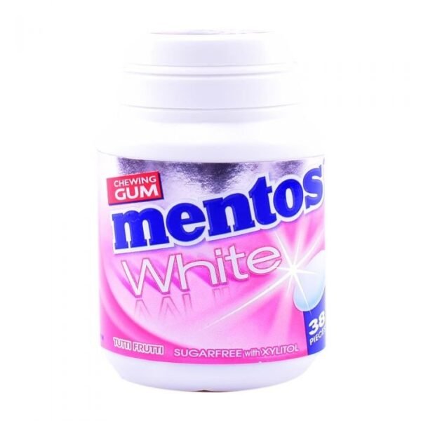 MENTOS----white gum --( 12 pkt X 10 tabs  )----------s*berry/pink