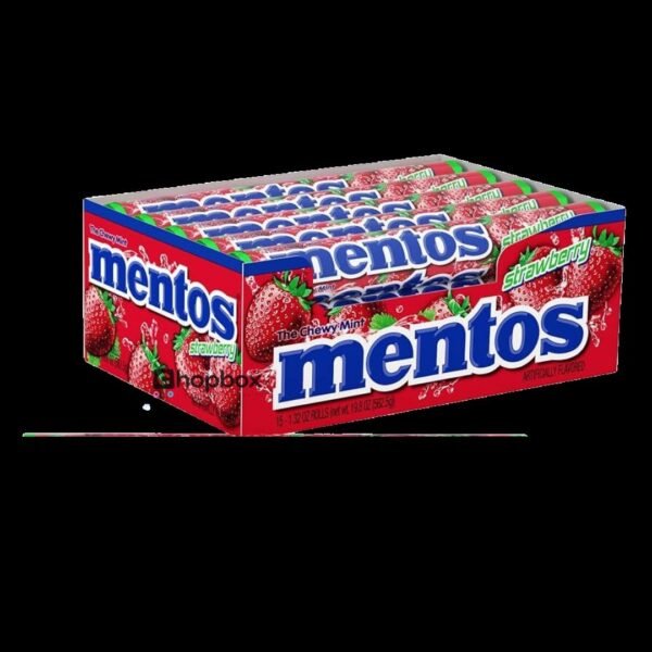 MENTOS ROLL  1 X 12 X 24   STRAWBERRY