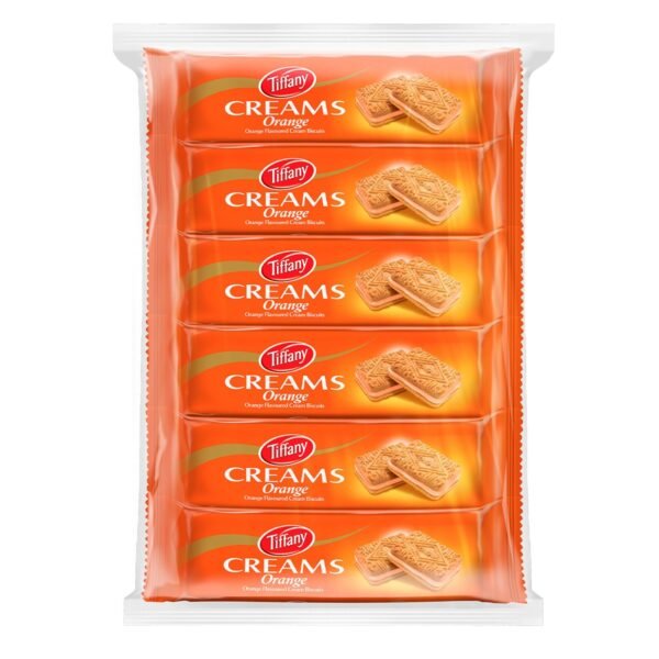 TIFFANY CREAM BISCUT ** ORANGE ** 1 X 24 PCS       X 80 GM