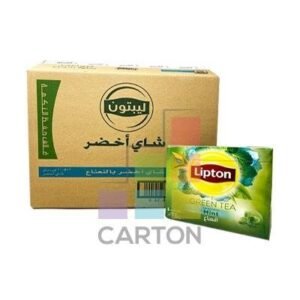 LIPTON GREEN TEA BAG 12 X 100 BAG ( MINT )