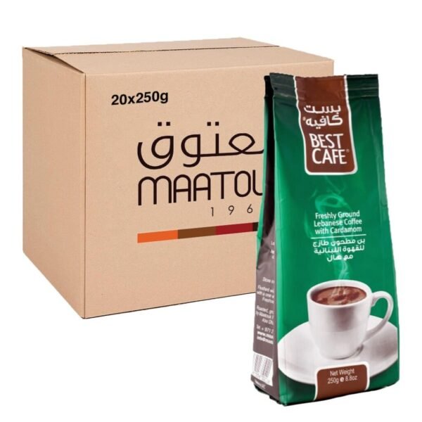 MAATOUK  ---labenese COFFEE  -(CARDAMOM)* 20 X 250 GM -