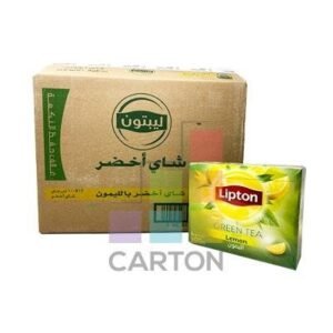 LIPTON GREEN TEA BAG 12 X 100 BAG ( LEMON )