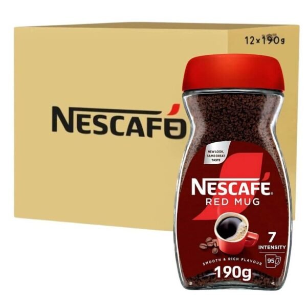 NESCAFE ** RED MUG ** 12 X 190 GM ( BIG )