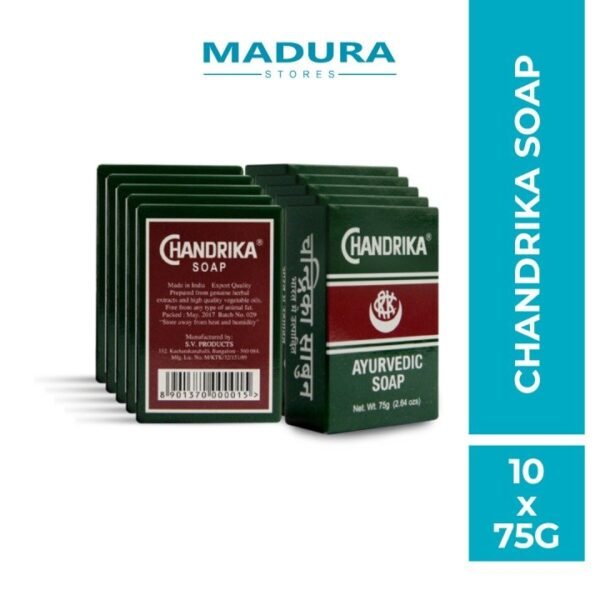 CHANDRIKA AYURVEDIC SOAP 20 ( OUTER ) X10 X 75 GM
