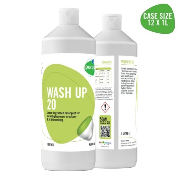 HYGIENE  LIQUID LEMON 12 X 1 LTR  ( B ) ( CLEAR BOTTLE )