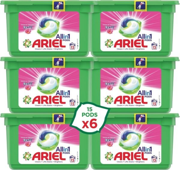 ARIEL **(  CAPSULES PODS )** 6 X (  15 X 25.2 GM  )