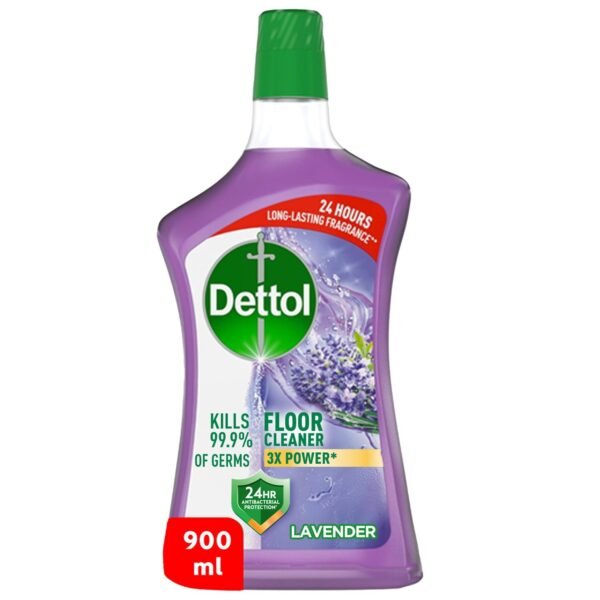 FLOOR CLEANER (  DETTOL ) 12 X 900 ML (  LAVENDER  ),,( SMALL )