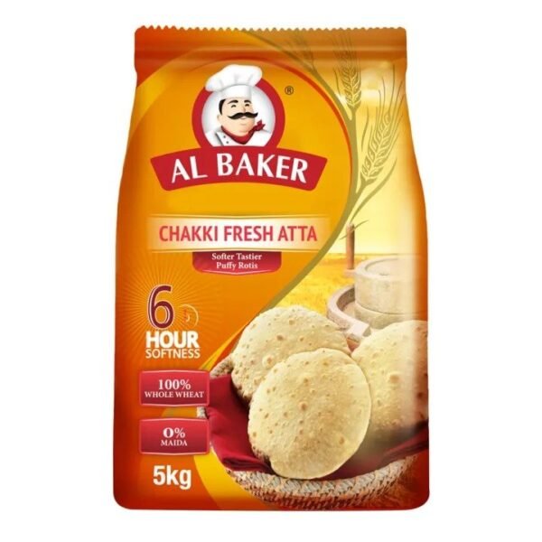 AL BAKER  CHAKKIFRESH ATTA  20 X 1 KG