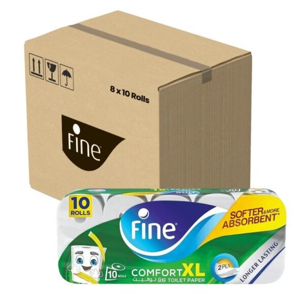 FINE **(  TOILET ROLL  )** 8 X 10 PCS