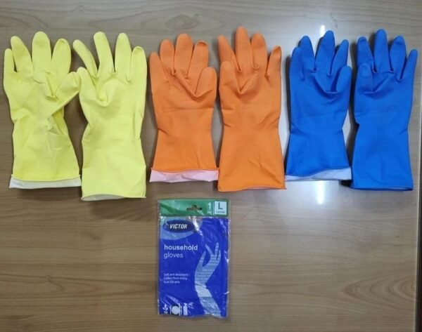 HAND GLOVES COLOUR (  KITCHEN  ) 25 X 12 PCS