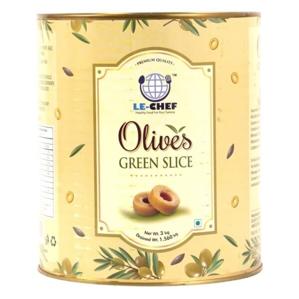 OLIVE ** SLICE **( BIG ) GREEN 6 X 3 KG ( B )