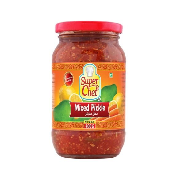 SUPER CHEFF  ** MIX PICKLE ** 12 X 400 GM