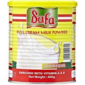 SAFA --400 gm TIN--- MILK POWDER ** TIN ** 24 X 400 GM