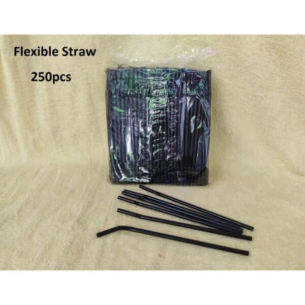 STRAW  (black 8 mm) 40 x 250 PCS