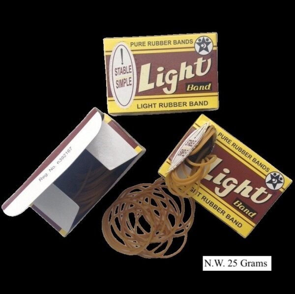 RUBBER ( 25 GM ) BAND ** LIGHT ** 12 X 25 GM