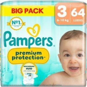 PAMPERS ( 3 X 64 ) 3 X 8 KG SMALL ----------------double NO -2