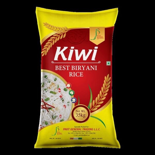 KIWI  BIRIYANI RICE ** 35 KG