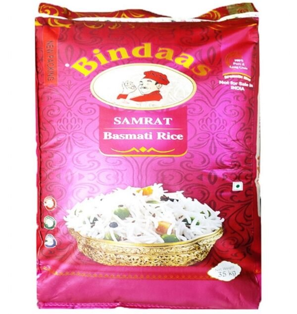 BINDAS ( GOLD ) BASMATI RICE ** 35 KG **( GOLD )