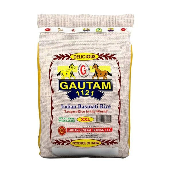 GAUTAM (( 20  KG ))  XXL BASMATI RICE ** 20 KG