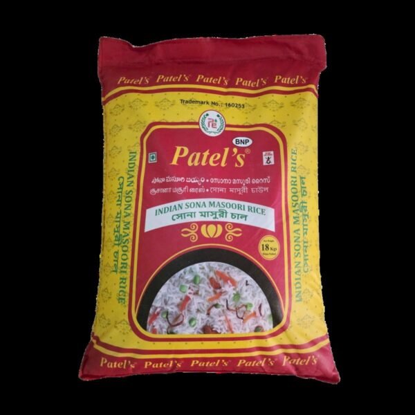 SONA MASOORI RICE  (  PATEL`S  )** 18 KG