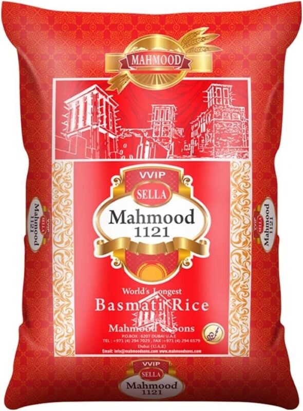 SELLA ** VVIP ( MAHMOOD )** RICE  4 X 10 KG