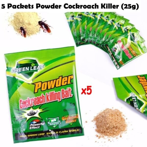 COCKROACH KILLING  POWDER ** 20 X 50 PCS ..(  GREEN PKT  )