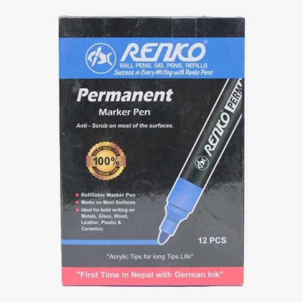MARKER PEN **(  BLUE  )** 80 X 10 X 12 PCS
