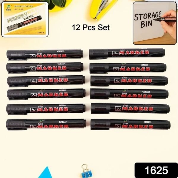 MARKER PEN **(  BLACK  )** 80 X 10 X 12 PCS