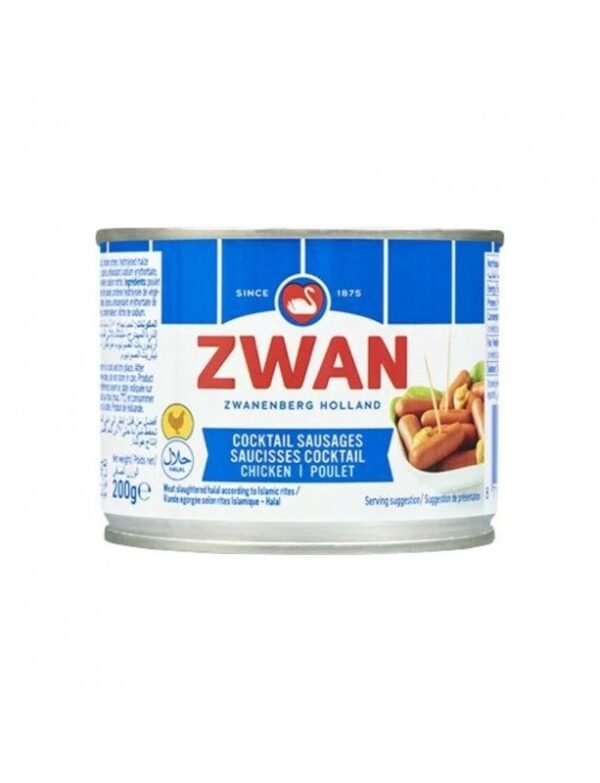 SAUSAGE (  TIN  ) CHICKEN  ZWAN   24 X 200 GM ---08/2027