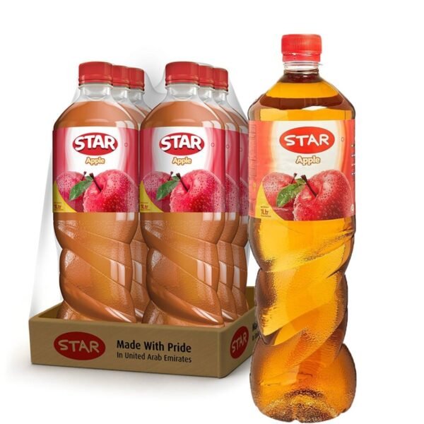 STAR JUICE  APPLE  6 X 1 LTR **( M )