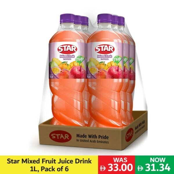 STAR JUICE  MIX FRUIT  6 X 1 LTR **( M )