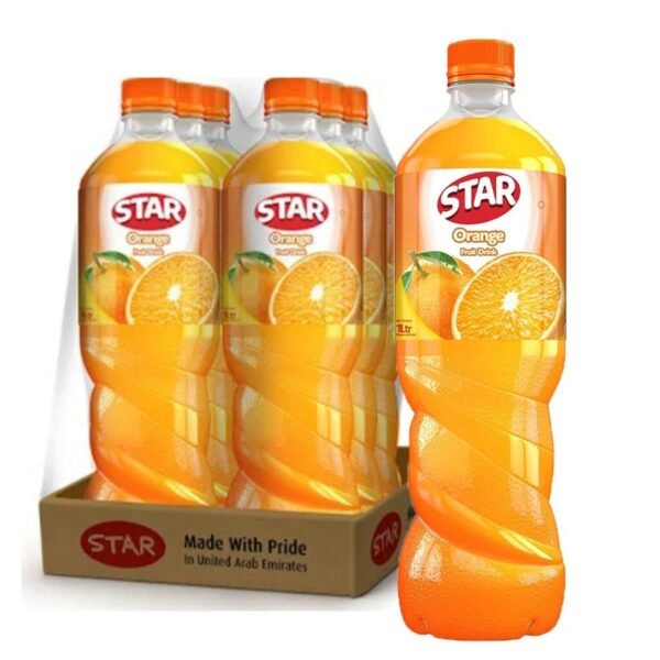 STAR JUICE  ORANGE   6 X 1 LTR **( M )